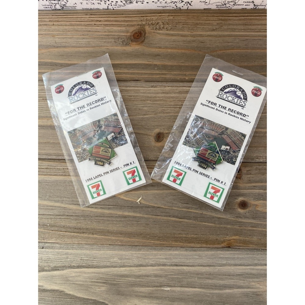 VTG 1994 Lot Of 2 Lapel Pin Series #1 "For The Record"